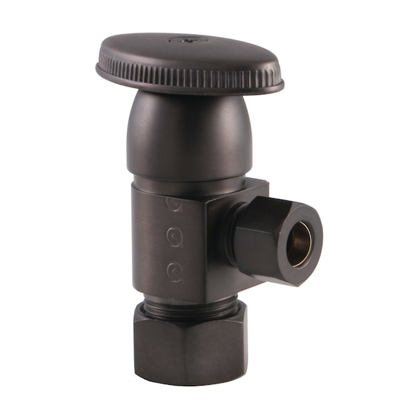 5/8"O.Dx3/8" O.D Anti-Sz Qrtr Turn Ceramic Cartridge Angle Stop, Brnz